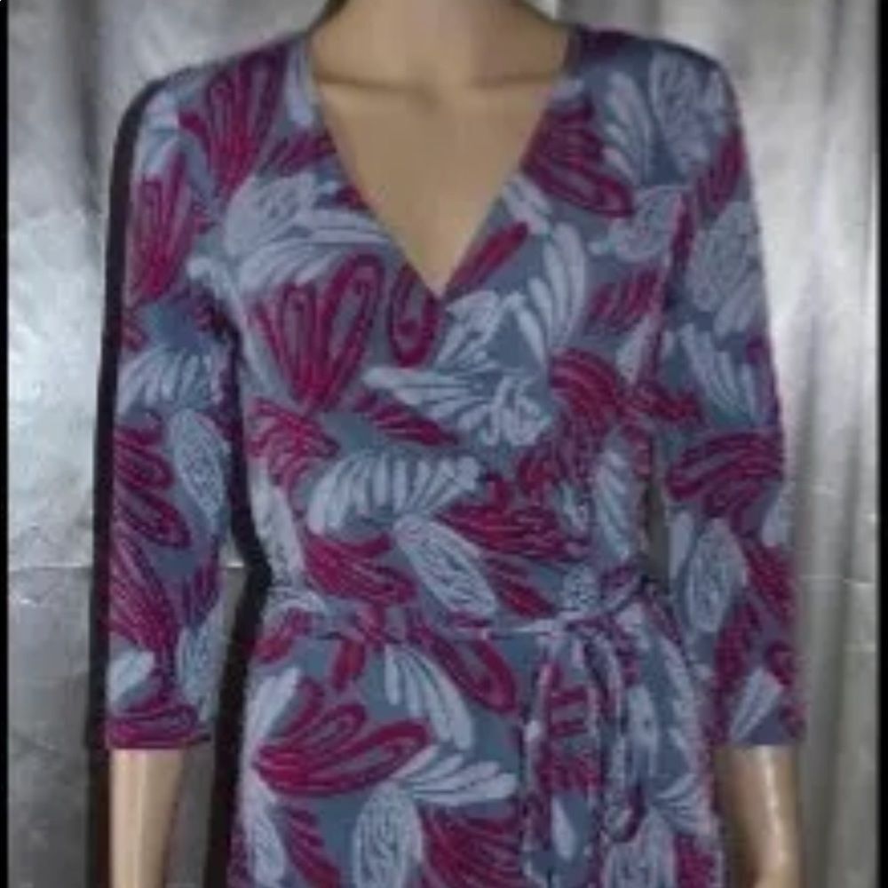 Max & Cleo Floral Wrap like Dress sz. Sz